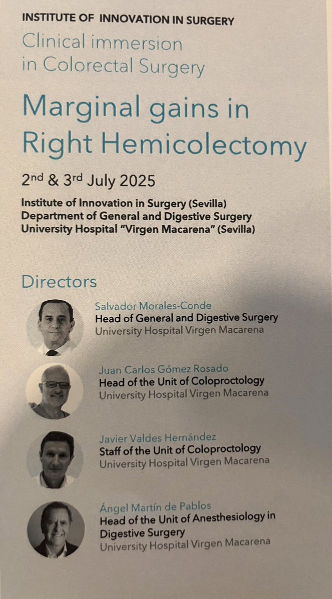 Salvador Morales Conde (@smoralesconde) on Twitter photo Another workshop at the <a href="/HUVMacarena/">Hospital Virgen Macarena</a>….these time with surgeons from Libye…the Institute of innovation of surgery of the <a href="/CirugiaHosp/">Cirugia General. Hosp. Univ. Virgen Macarena</a> keep implementing the marginal gains proyect to train surgeons around the words in Colorectal surgery Another workshop at the <a href="/HUVMacarena/">Hospital Virgen Macarena</a>….these time with surgeons from Libye…the Institute of innovation of surgery of the <a href="/CirugiaHosp/">Cirugia General. Hosp. Univ. Virgen Macarena</a> keep implementing the marginal gains proyect to train surgeons around the words in Colorectal surgery