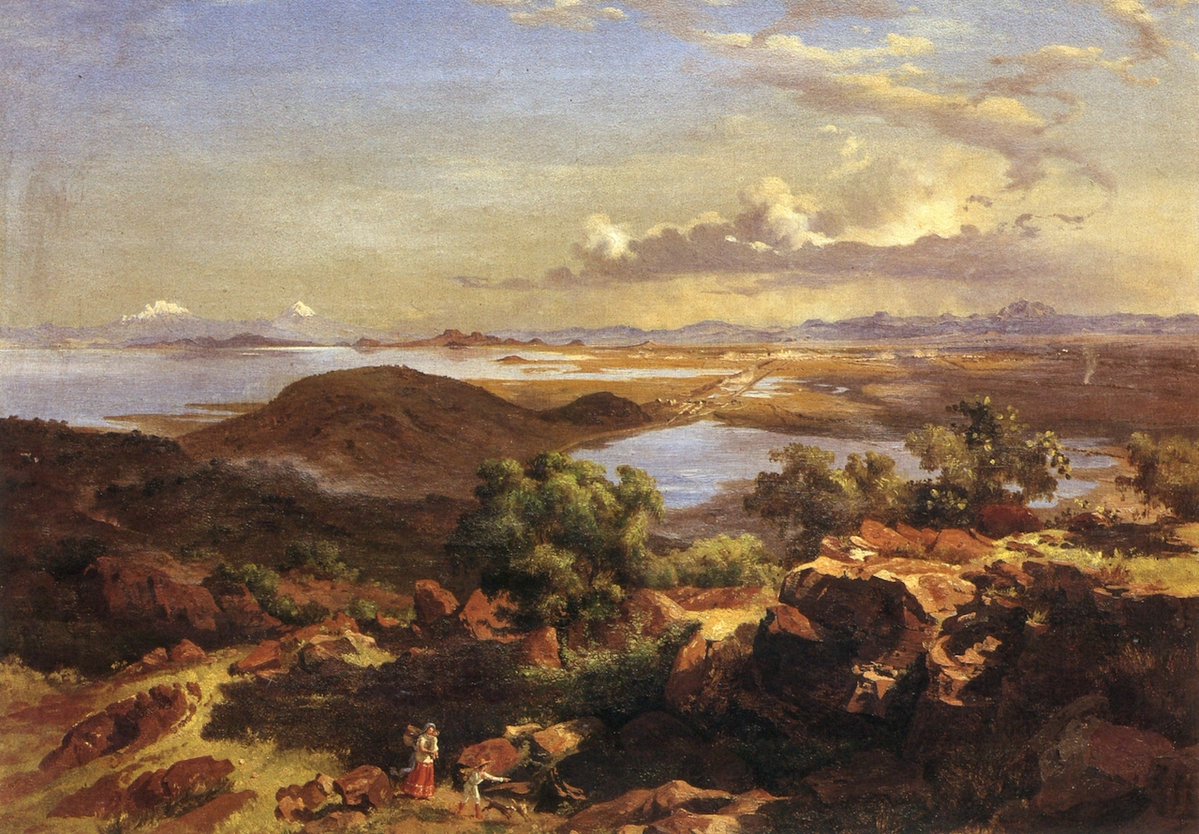 artist_velasco's tweet image. Valle de México desde el cerro de Santa Isabel