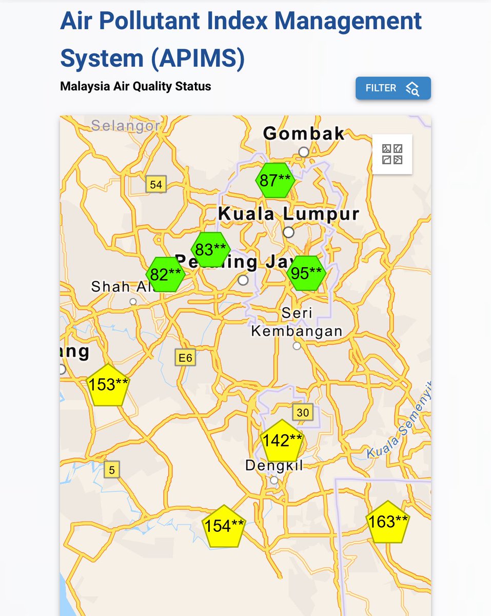 Beberapa kawasan di Malaysia dah catat IPU tak sihat. Kalau keluar rumah dah bau asap.

Harap jerebu tak teruk macam sebelum ni. Walaupun jerebu, tapi panas masih berbahang.

Gambar ketika musim jerebu teruk 2 tahun lepas.