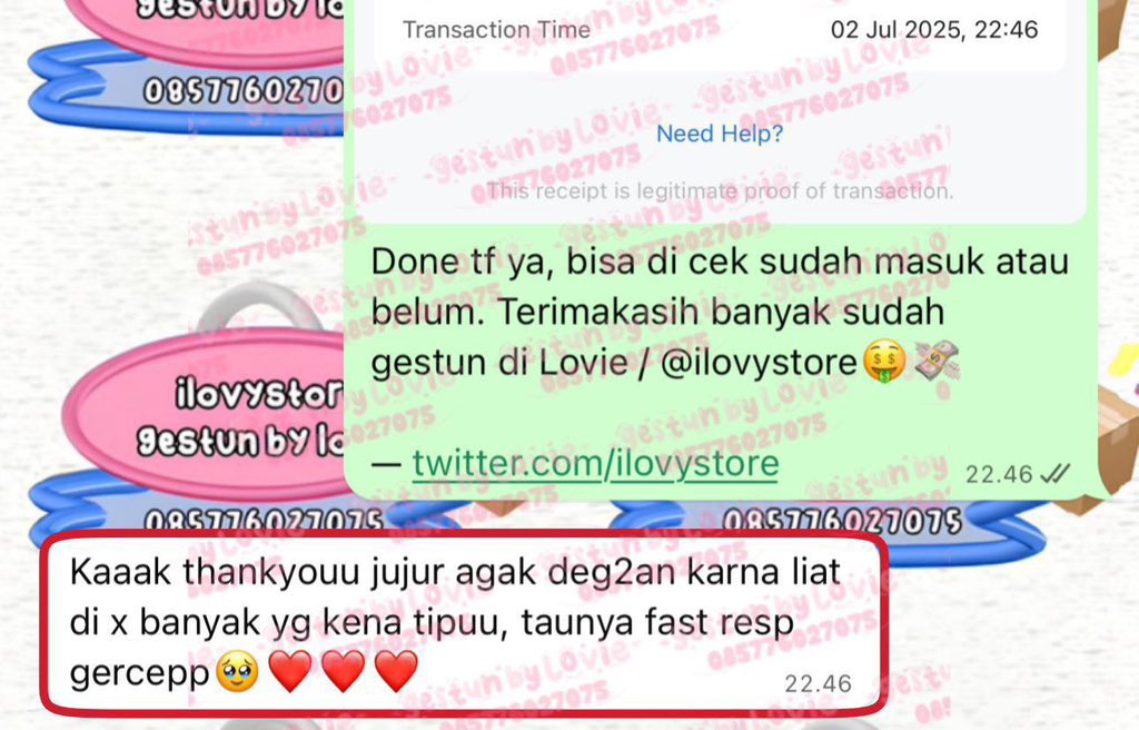 [ siang guys ini Lovie open gestun ] xxxx5091

kalo lagi butuh jasa gestun trusted fast cair cepat bole mampir yaaaa! gestun shopee spaylater shopeepay spl spay, kredivo, gopaylater, tiktok, ovo, cc dll nyaaa WA aja ☎️