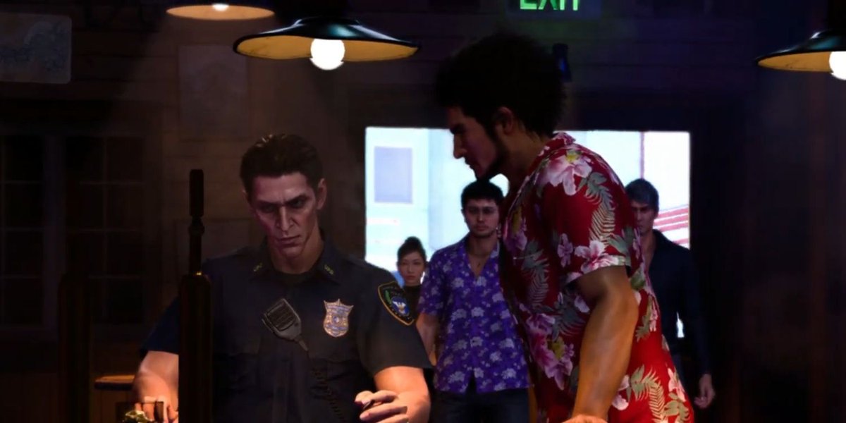 DailyLADChr's tweet image. In the Infinite Wealth demo, Roman is the police officer to arrest Ichiban, but in the full game it is a different character!