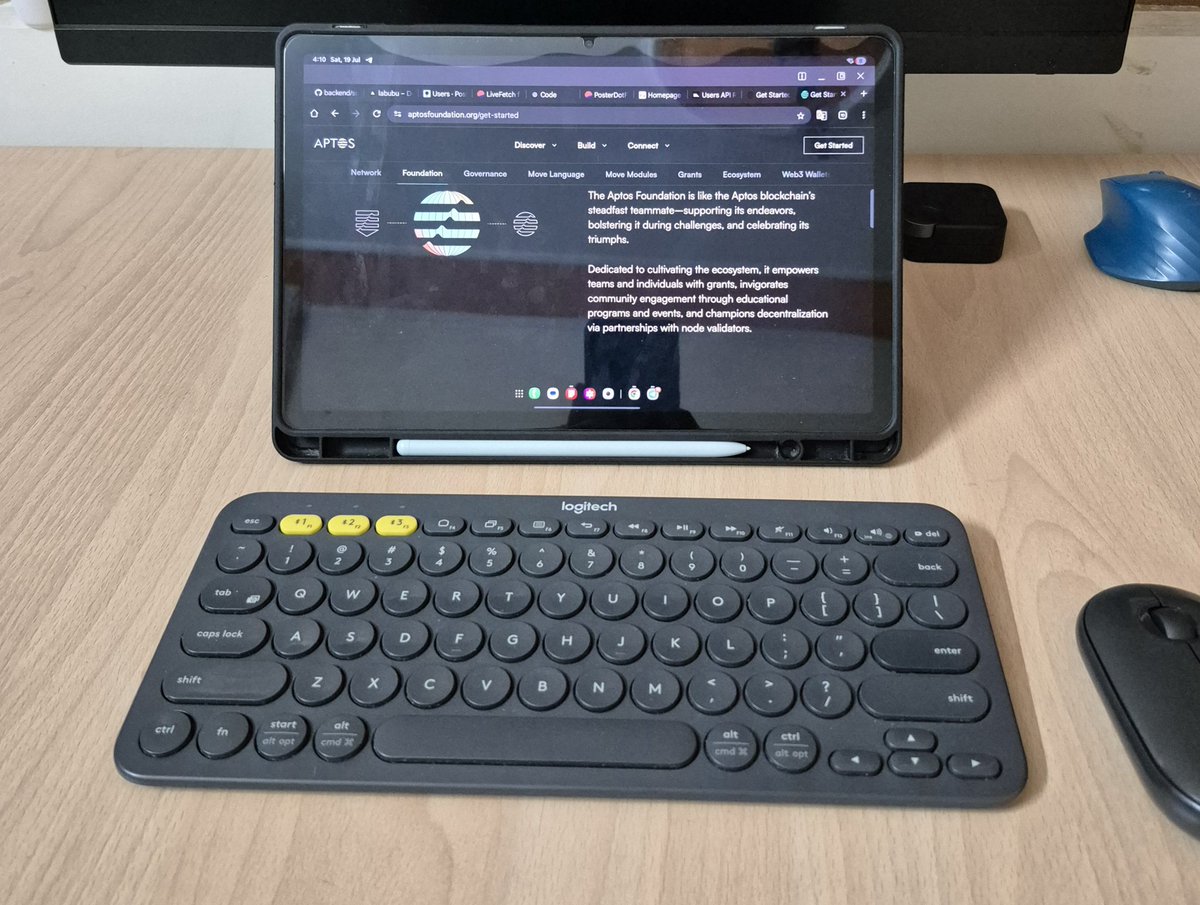 Been using this setup for a week.

Great for meetings, docs, reading, code reviews, and testing. Even tried coding with Firebase Studio… but yeah, still painful.

Tabs aren’t fully ready for serious dev work yet, but I’m sure they will be soon.

Have you ever tried code on tab?