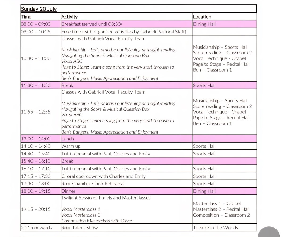 Day 2 at <a href="/GabrieliCandP/">Gabrieli</a> Roar for <a href="/rowan_lilia/">Rowan 🦋</a> &amp; she's been asked by <a href="/DOLMusic/">Diocese of Leeds Music</a> if she'd like to join them in singing Mass this morning. I suppose it is a Gabrieli tradition for her now so how could she refuse 😊 #GabrieliRoar #day3 #HaydnTheSeasons