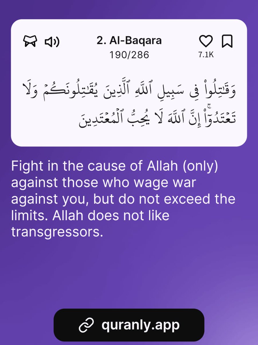 -Al Qur’aan {2:190}

Download the Quranly App