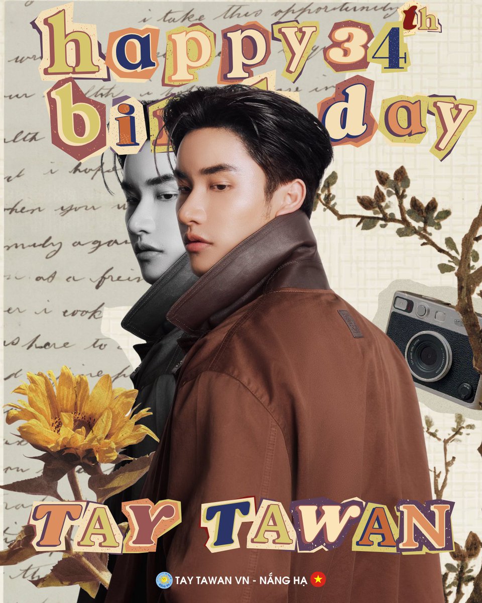 Happy birthday to our precious Tawan 🎂🎉
Keep shining brightly just as you are, and may you receive all the love you truly deserve. Chaobaan Vietnam love you one and only 💙 Vẫn luôn yêu anh 💙
HAPPY 34th TAYTAWAN DAY 
#34ปีเตตะวันเติบโตมาอย่างดี
#TayTawan34thBirthday
#Tawan_V