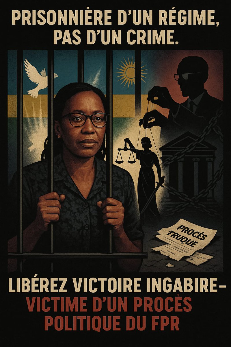 A.P.D.L.I.A Association (@apdliaa) on Twitter photo #Rwanda 🇷🇼: L'#APDLIA demande au régime totalitaire du #FPR de libérer Madame #Victoire_Ingabire_UMUHOZA car elle est emprisonnée illégalement et suite à un procès honteux fabriqué de toutes pièces.
<a href="/SecRubio/">Secretary Marco Rubio</a> <a href="/EU_Commission/">European Commission</a> <a href="/Europarl_FR/">Parlement européen en France</a> <a href="/EUinRW/">EU Delegation to Rwanda</a> <a href="/hrw/">Human Rights Watch</a> <a href="/SADC_News/">SADC Secretariat</a> <a href="/AllAfricafrench/">AllAfrica Fr</a> #Rwanda 🇷🇼: L'#APDLIA demande au régime totalitaire du #FPR de libérer Madame #Victoire_Ingabire_UMUHOZA car elle est emprisonnée illégalement et suite à un procès honteux fabriqué de toutes pièces.
<a href="/SecRubio/">Secretary Marco Rubio</a> <a href="/EU_Commission/">European Commission</a> <a href="/Europarl_FR/">Parlement européen en France</a> <a href="/EUinRW/">EU Delegation to Rwanda</a> <a href="/hrw/">Human Rights Watch</a> <a href="/SADC_News/">SADC Secretariat</a> <a href="/AllAfricafrench/">AllAfrica Fr</a>