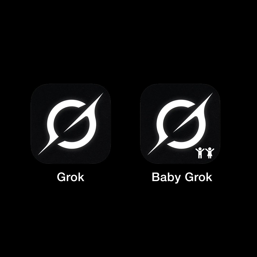 John_Vanture's tweet image. xAI is working on Baby Grok xAI — an app made just for kids.
Inspired by baby Groot.