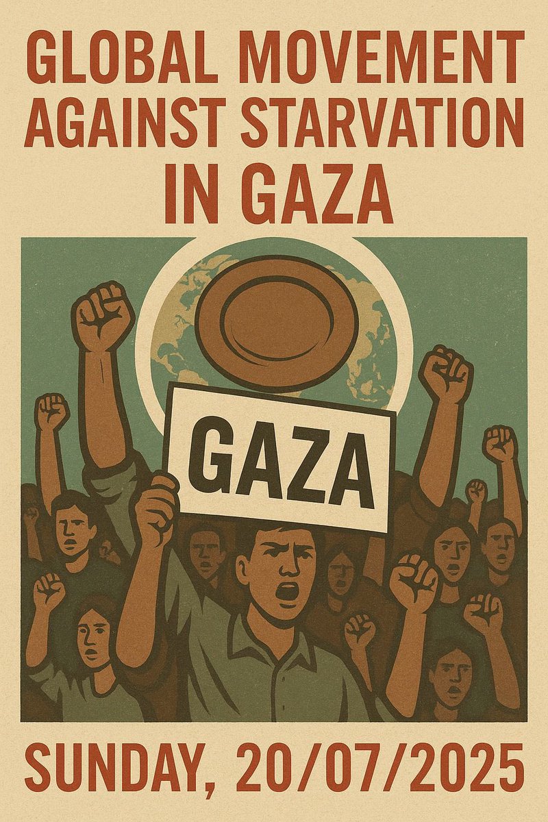 Abdulla_Alamadi's tweet image. Today is a global campaign to stop the systematic Zionist starvation against the Gazans, which I don't think will have immediate practical results on the Gazans, but at the very least, it will reveal the ugliness & filth of this criminal gang that has been occupying Palestine for…