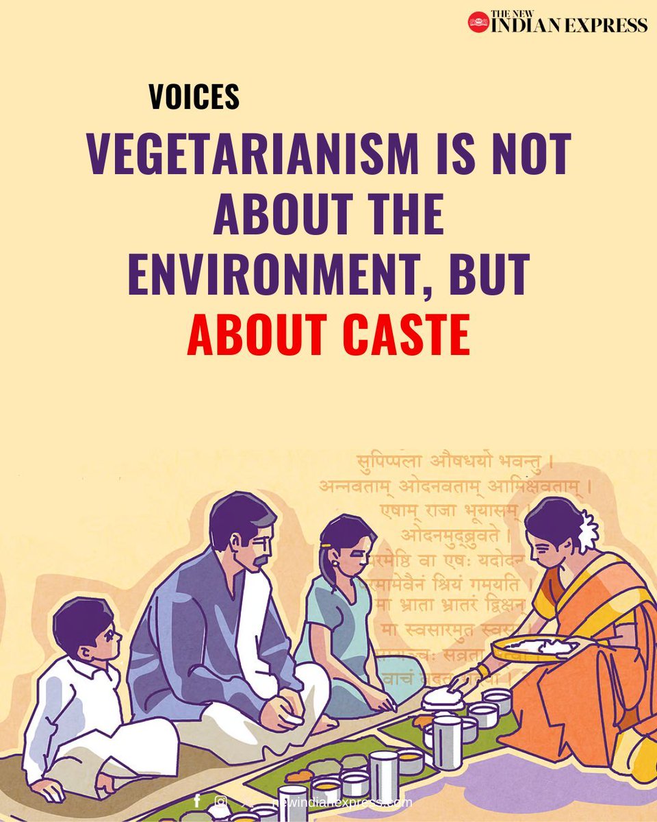 #OPINION | Sanatan Dharma begins with the idea of food. To stay alive we have to eat. Eating is violent. Consumption is violent. To be non-violent one has to stop consuming. 

In India, the richest and most powerful people who control the consumption economy and receive all the