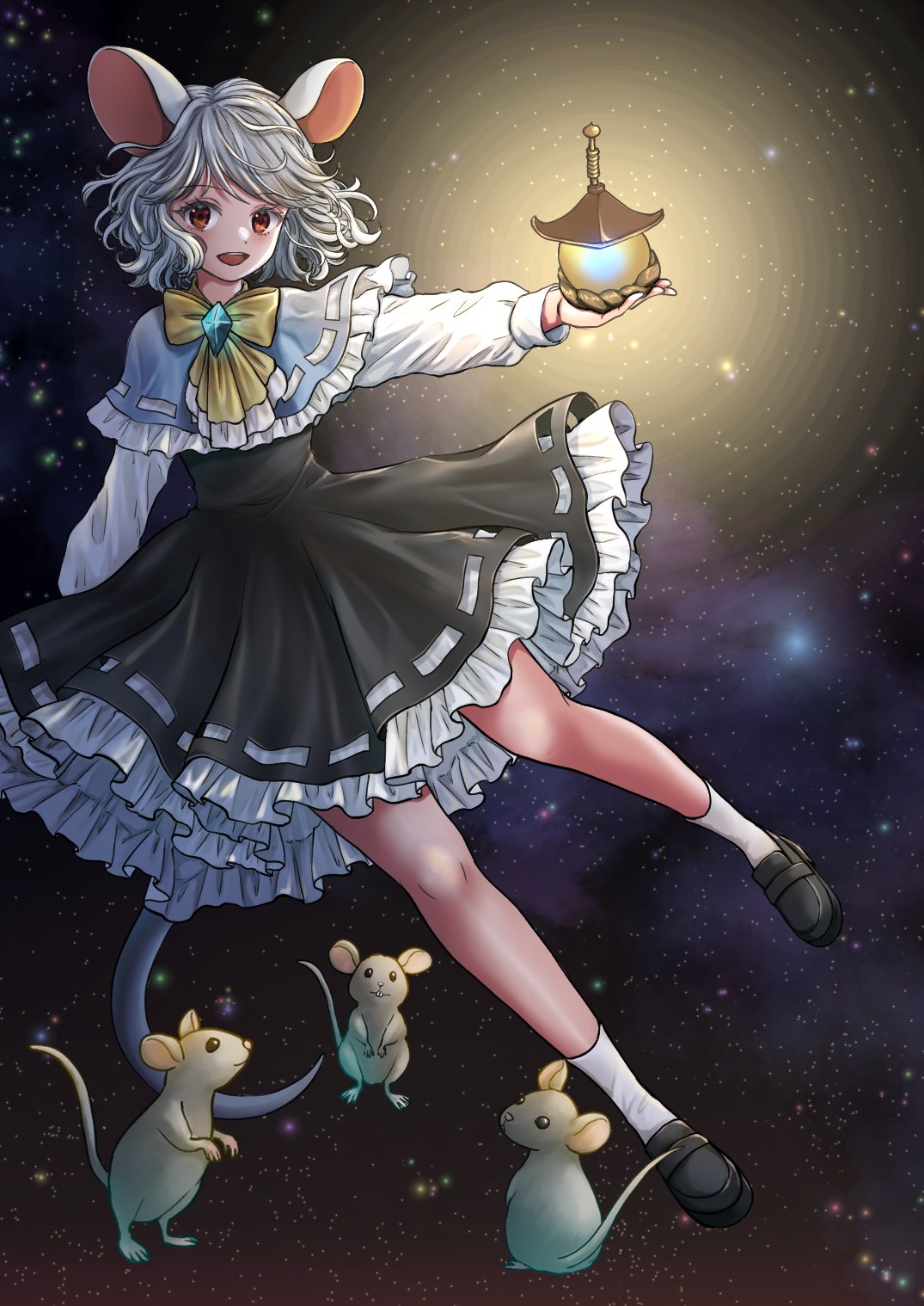 直筆色紙　東方　ナズーリン　HAPPYCLOVER 甘藍タマナ on X: 