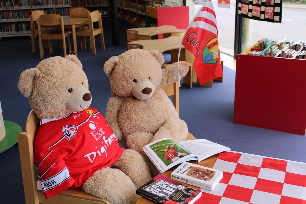 corkcitylibrary's tweet image. Our Teddies are ready for the All-Ireland Senior Hurling Final. Best of luck to the Cork team from all at Cork City Libraries. Up the Rebels!
#CorkCityLibraries #Cork #UpTheRebels