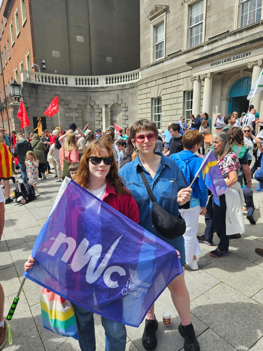 NWCI's tweet image. Yesterday NWC joined the National March for Palestine alongside the Irish Palestine Solidarity Campaign & hundreds of protesters in Dublin to demand freedom, justice, & liberation for Palestine.
Ireland must act — pass the Occupied Territories Bill and impose sanctions now.