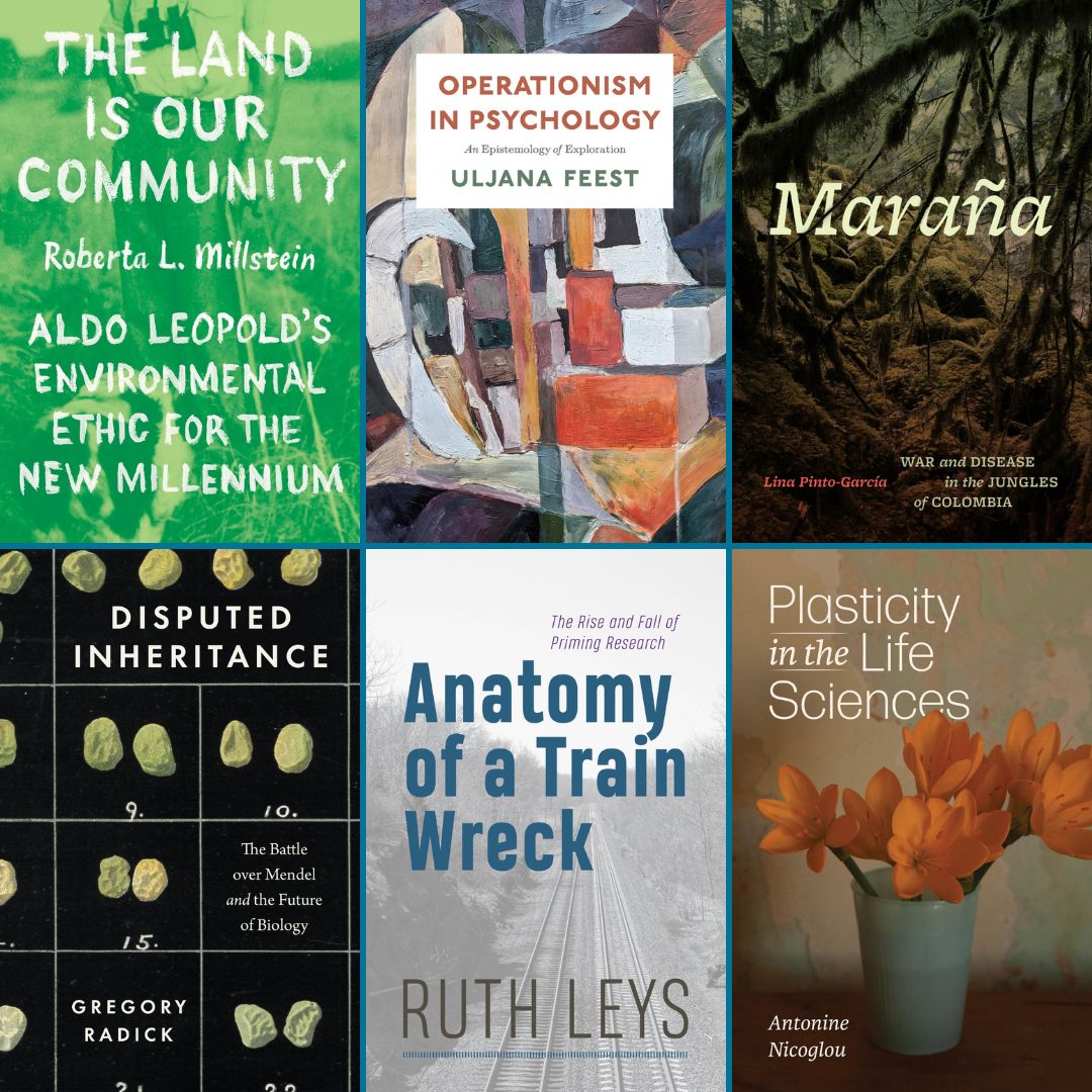 UChicagoPress's tweet image. The International Society for the History, Philosophy, and Social Studies of Biology is underway! You can check out our featured books and get 30% off &amp;amp; free US shipping with promo code EX58100 at our virtual exhibit: buff.ly/3NCSwkQ #ISHPSSB2025