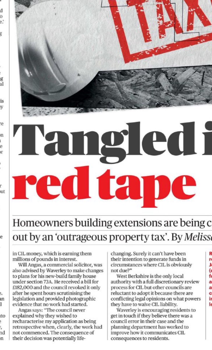Waverley CIL Scandal in the Sunday Times today Great article outlining 3 of many shocking cases we have been dealing with for the last 6 months. Glad this issue is getting the National recognition it deserves.  thetimes.com/life-style/pro…