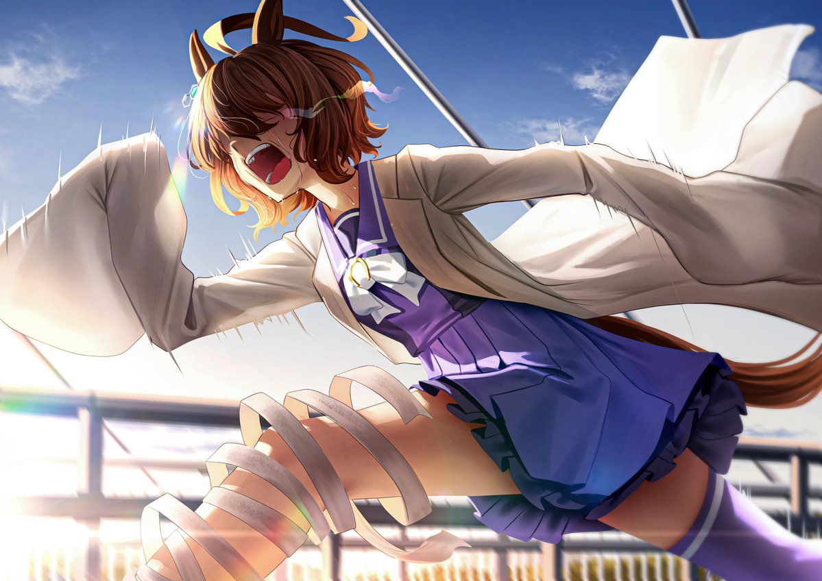 manjo_9257's tweet image. "I'll reach it with my own legs, see it with my own eyes"
-Agnes Tachyon🧪
#umamusume #AgnesTachyon #ウマ娘