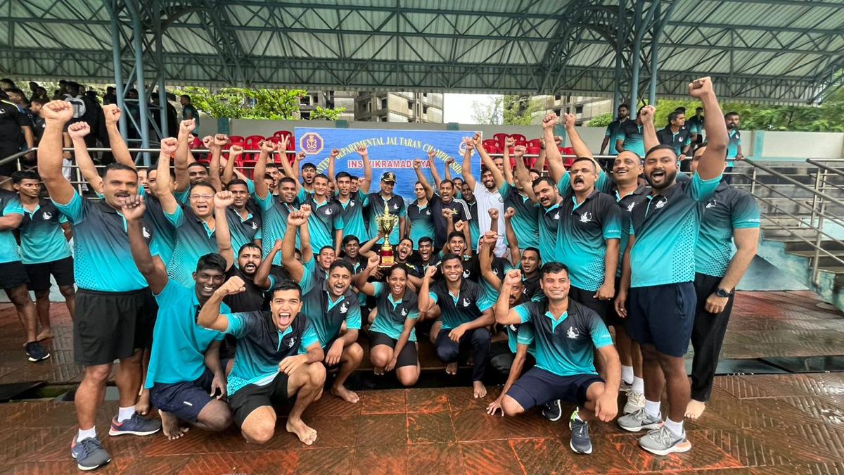 IN_Vikramaditya's tweet image. The pool was the stage and they gave it their all…

#Vikramaditya Inter Departmental JalTaran Championship

#WillToWin
#TeamSpirit
#StrikeFarStrikeSure
#60DayPsychologicalFitnessChallenge

@indiannavy
@IN_WNC
@IN_WesternFleet
@IndiannavyMedia