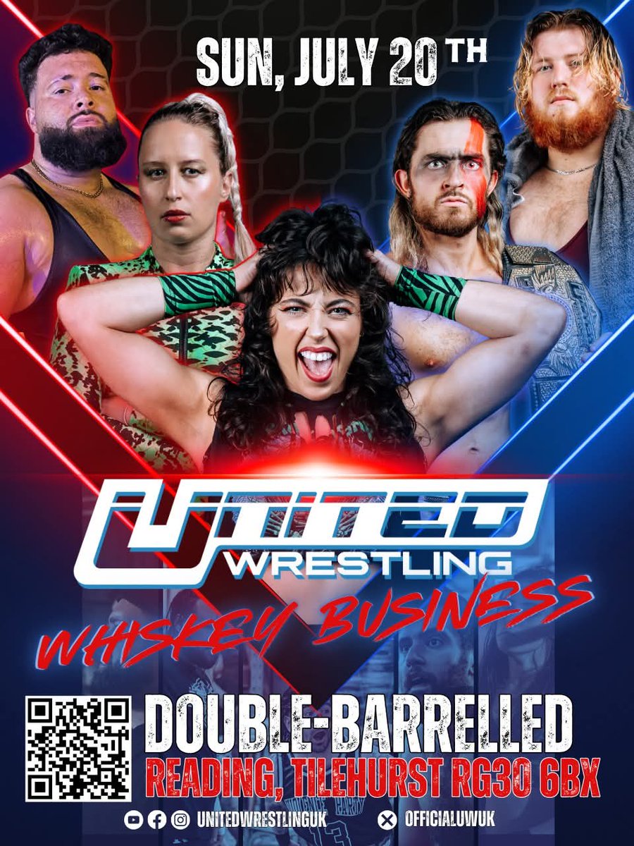 🔥 TONIGHT in Reading! 🔥
United Wrestling UK takes over Double-Barrelled Brewery for a night of high-impact, family-friendly wrestling! 🤼‍♂️🍻

📍 Reading
🕡 Doors 6:30 | Bell 7:00
🎟️ Tix on the door — don’t miss it!

#UnitedWrestlingUK #Reading #LiveWrestling #TonightWeFight