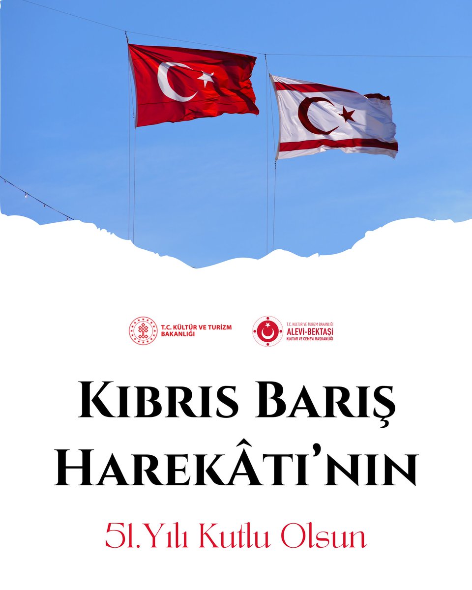 Türkiye Cumhuriyeti Devleti, 20 Temmuz 1974’te uygulanmak istenen zulme karşı kararlı bir duruş sergileyerek Kıbrıs Barış Harekâtı’nı başlatmış, bağımsızlık ve egemenliğimiz birkez daha perçinlenmiştir.
Bu kutlu mücadelenin 51. yılında aziz şehitlerimizi rahmetle, kahraman