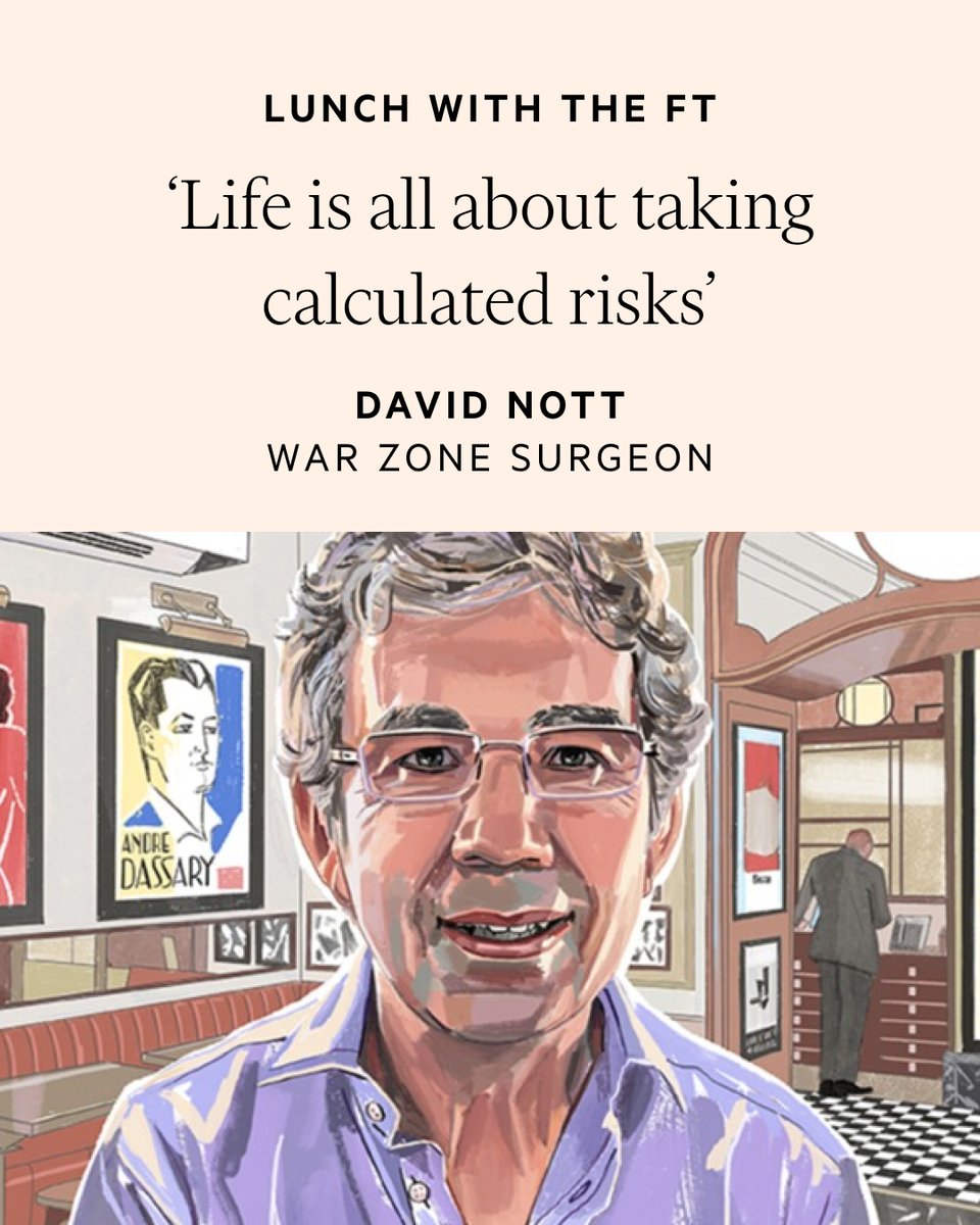 The doctor who’s saved countless lives through his work in Ukraine and Gaza on operating under fire, the challenges of PTSD  and his belief in God – over Lunch with the FT: on.ft.com/3GQxRdf