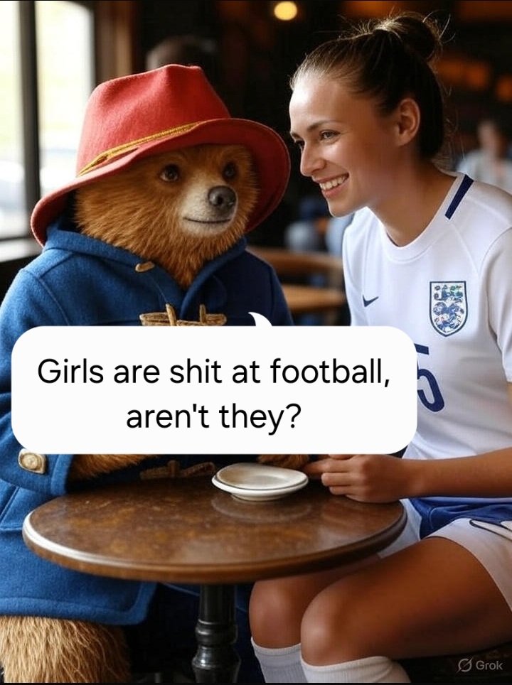steonthesea's tweet image. The Adventures of Paddington - Paddington chats to a girl from England football squad