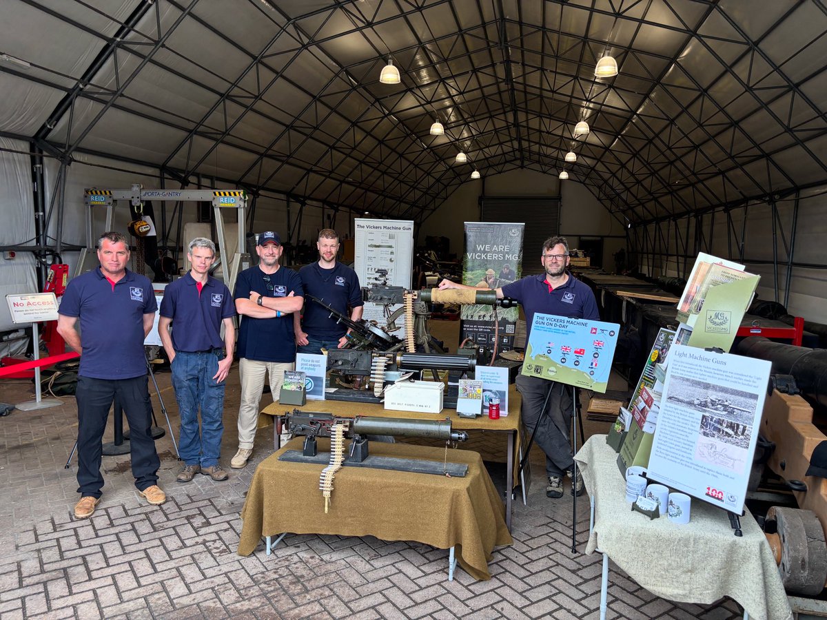 The team are at the Royal Armouries Fort Nelson again today with a selection of #VickersMG. Come along and chat if you’re visiting!