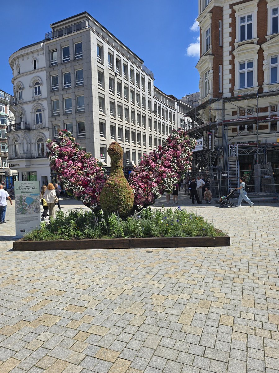 Pete_HeavyRain's tweet image. Gansemakt square (goose market) There are little floral displays all over the city at the moment