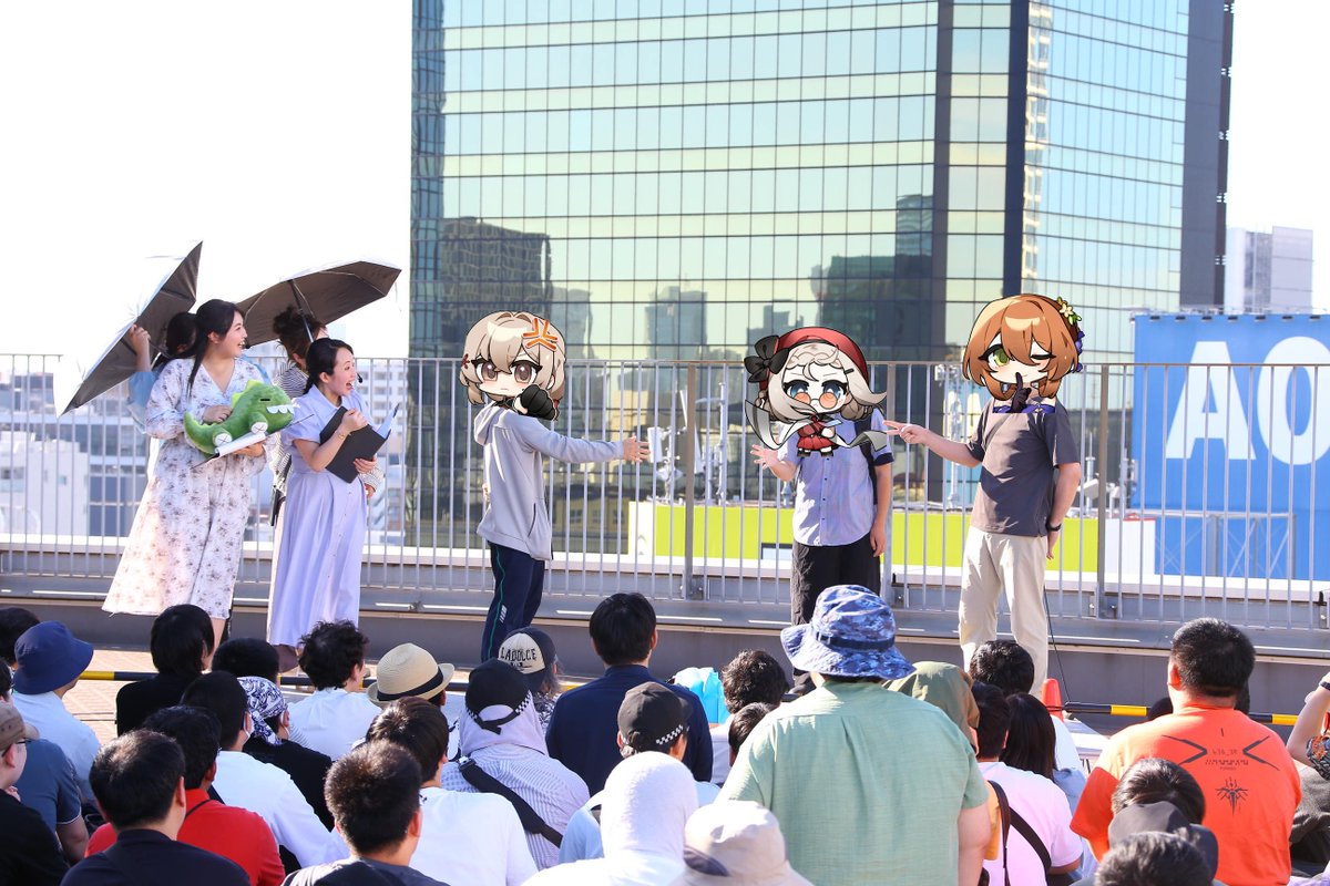 EXILIUMJP's tweet image. 🎈秋葉原ラジオ会館セレモニー🎈
本日は秋葉原ラジオ会館の屋上で、リニューアル11周年セレモニーが開催。
晴れ渡る青空の下、声優の向山直美さん(ペリー役)、大坪由佳さん(秋樺役)たちと一緒に皆さんでお祝いしました。
参加していただいた指揮官様、ありがとうございました!…