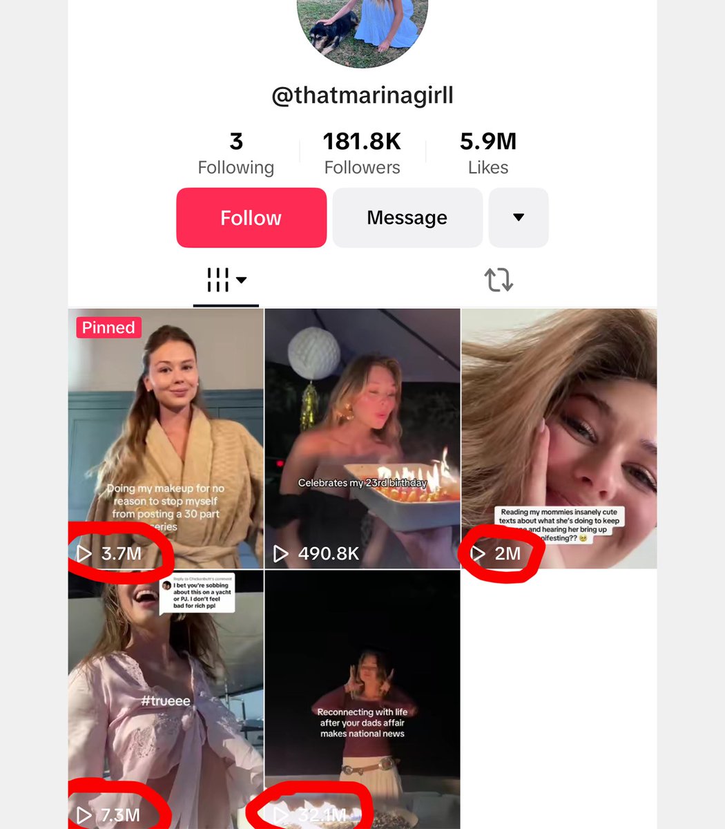 jacobrodri_'s tweet image. What happened with the Astronomer CEO’s daughter on tiktok is crazy:
- 32 million views on her first video
- Almost 200,000 followers in just 2 days
Thing is… she’s not his daughter.
Astronomer CEO doesn’t even have daughters.
It’s just some random guy running the account…