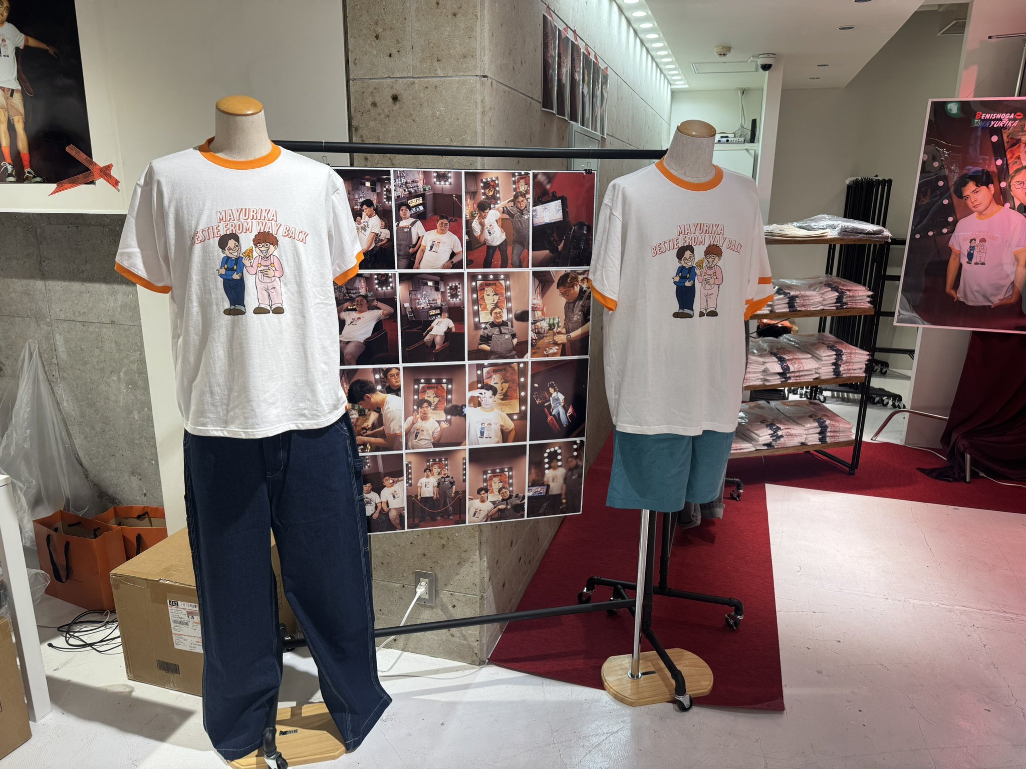 紅しょうが　UNIVERSAL OVERALL Tシャツ マユリカ 紅しょうが Tシャツ セット