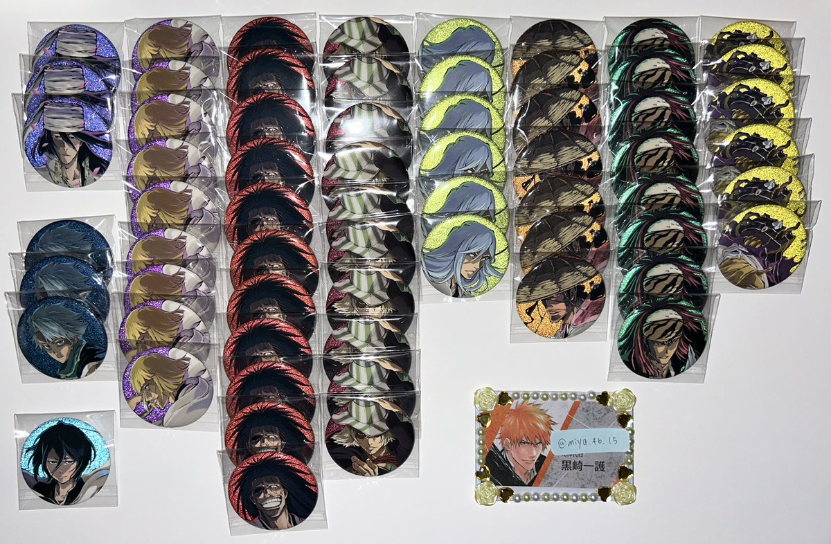 BLEACH WORLD CYN 浦原 缶バッジ クリア色紙 6点 新品未使用 キュレル on X: