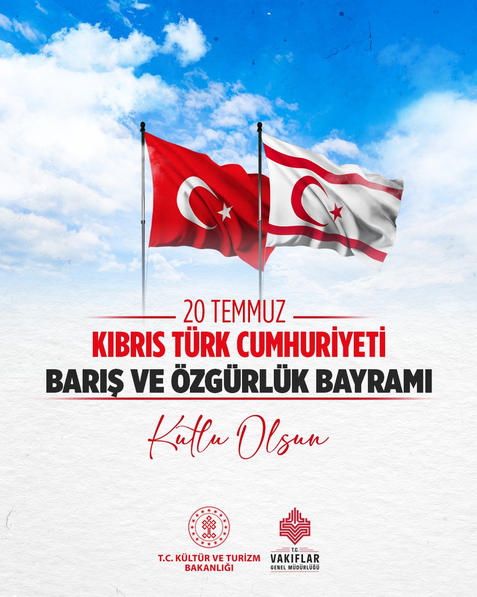 20 Temmuz Barış ve Özgürlük Bayramı kutlu olsun

Kıbrıs Türk halkının bağımsızlık ve özgürlük mücadelesinde dönüm noktası olan bu anlamlı günde, canlarını feda eden şehitlerimizi rahmetle, gazilerimizi minnetle anıyoruz.

#KKTC #20Temmuz #BarışveÖzgürlükBayramı