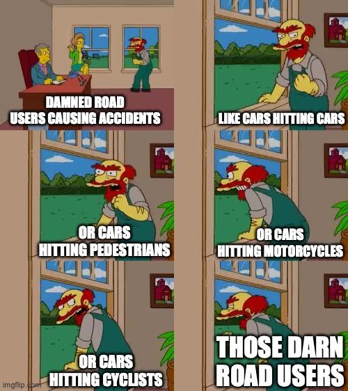 fietsprofessor's tweet image. 'Those Darn Road users'
(🖼️ by Victor van der Have)