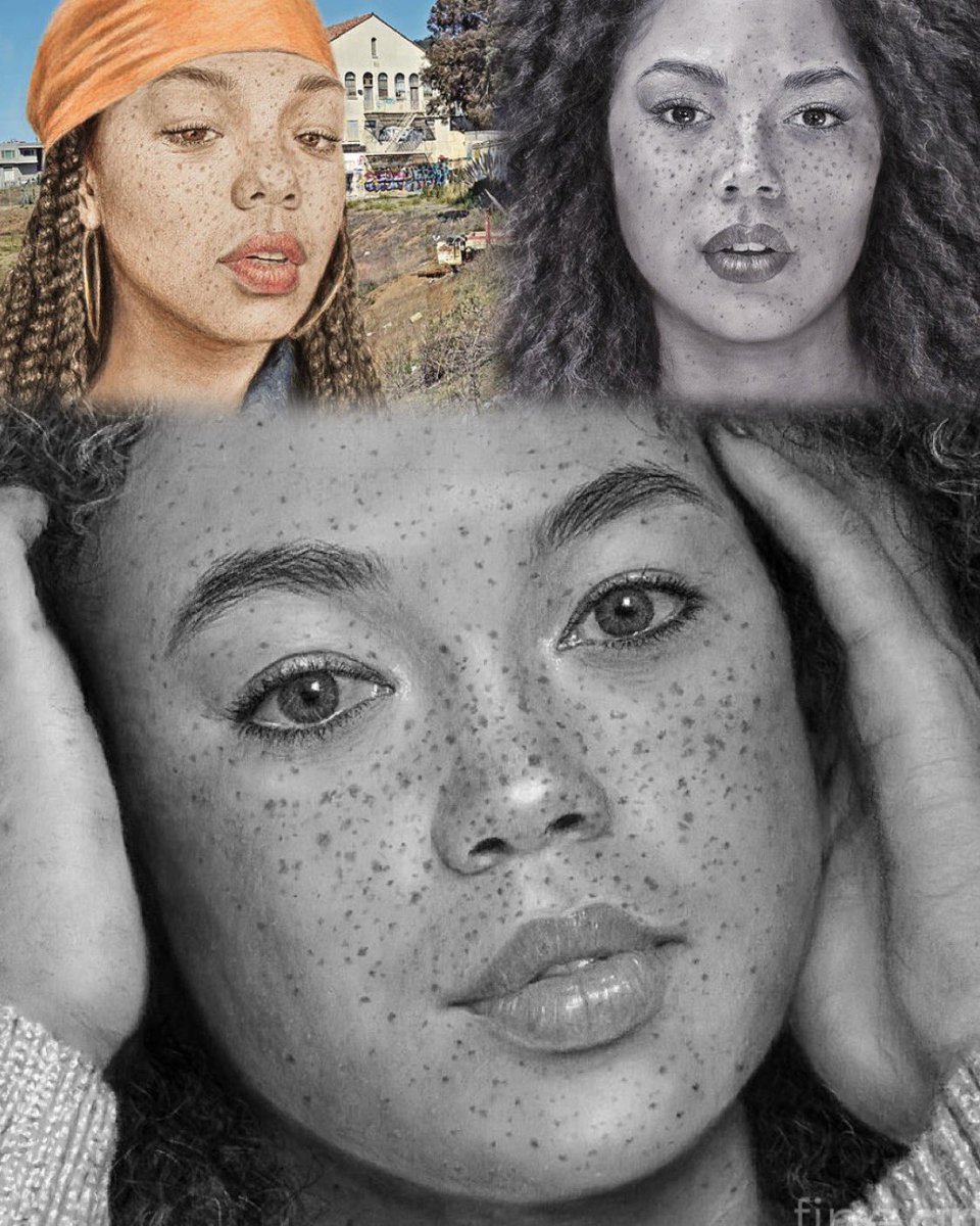 JimFitzartphoto's tweet image. Jim’s portraits of beautiful model Dominique Reshae jim-fitzpatrick.pixels.com #jimfitzpatrick #portraits #beauty #woman  #jimfitzpatrickartworkandphotography #charcoal #hyprerealism #sexy #naturalbeauty #realisticdrawings #freckles #freckledface @blickartmaterials #createwithblick