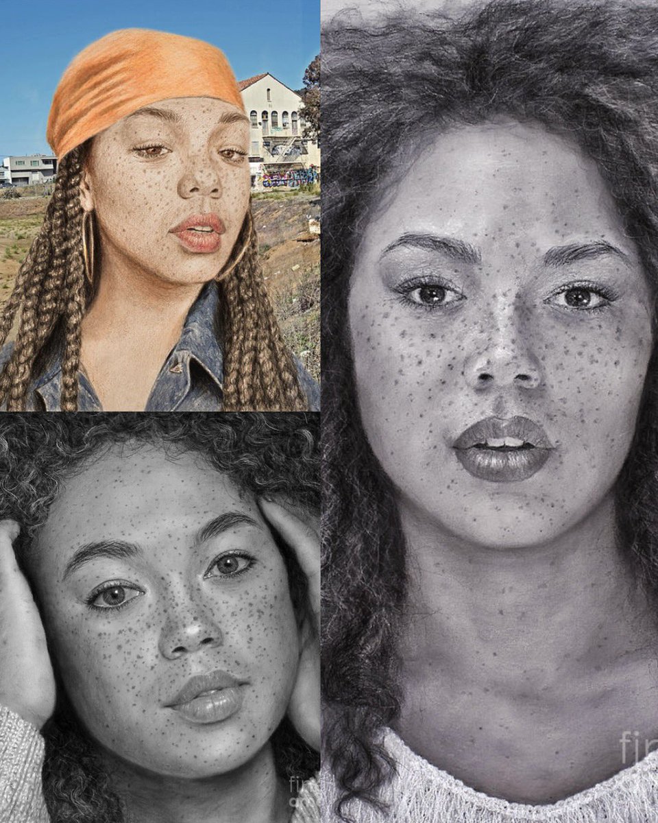 JimFitzartphoto's tweet image. Jim’s portraits of beautiful model Dominique Reshae jim-fitzpatrick.pixels.com #jimfitzpatrick #portraits #beauty #woman  #jimfitzpatrickartworkandphotography #charcoal #hyprerealism #sexy #naturalbeauty #realisticdrawings #freckles #freckledface @blickartmaterials #createwithblick
