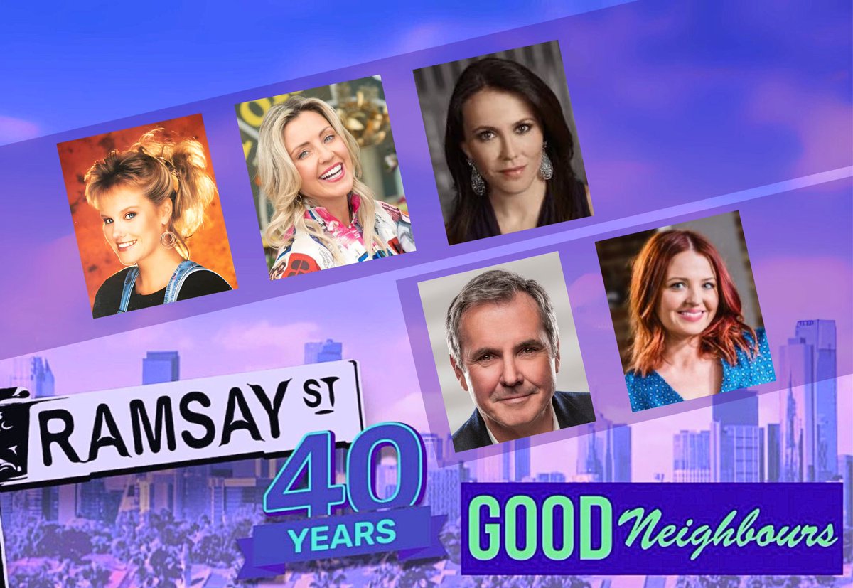 GoodNeighbours7's tweet image. OZTV in London today with some absolute legends.
#Neighbours
#OZTV