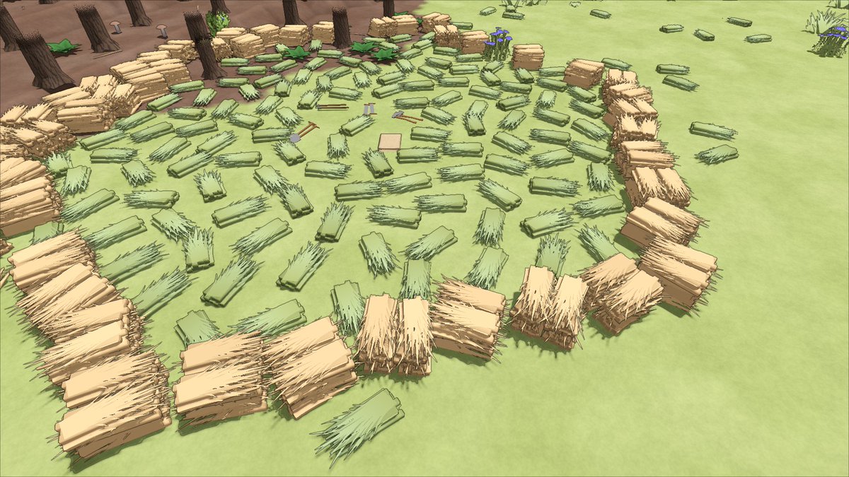 lisyarus's tweet image. Refactoring the drying mechanic now. It seems simple on surface, but in reality it adds a ton of complications to the game's logic. E.g. after the recent introduction of stockpiles, I can't stockpile non-dried resources because they change type after drying, screwing everything