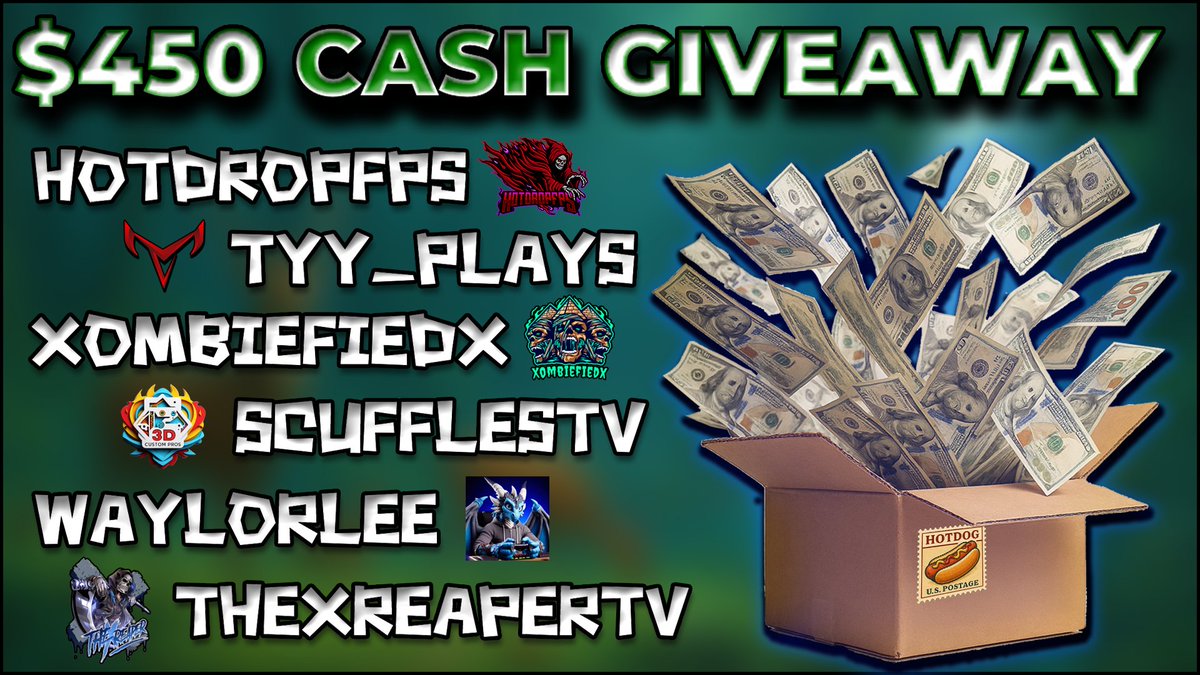 xombiefiedx (@xombiefiedx) on Twitter photo ⚠️ Midweek Reminder! ⚠️
The $450 PayPal Giveaway is still live but time’s ticking! 🕒
2 weeks left!
💰 4 winners
🎯 1x $150 Grand Prize
💸 3x $100 Runner-Ups
🔥 All paid via PayPal
🎟️ Enter Here -> hotdropfps.com/giveaways
Follow these 6 on Twitch & Socials
<a href="/hotdropfps/">HotDropFPS</a> ⚠️ Midweek Reminder! ⚠️
The $450 PayPal Giveaway is still live but time’s ticking! 🕒
2 weeks left!
💰 4 winners
🎯 1x $150 Grand Prize
💸 3x $100 Runner-Ups
🔥 All paid via PayPal
🎟️ Enter Here -> hotdropfps.com/giveaways
Follow these 6 on Twitch & Socials
<a href="/hotdropfps/">HotDropFPS</a>