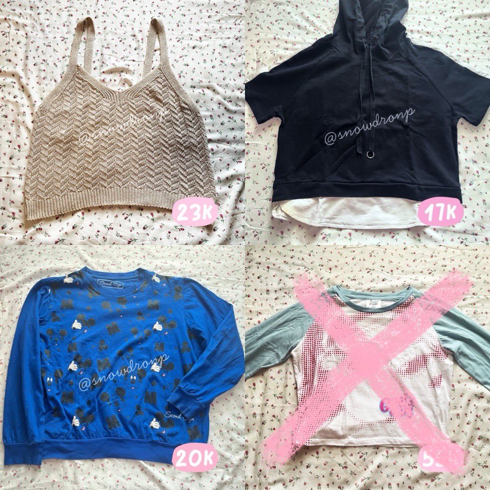 belocved's tweet photo. haloo aku adaa preloved atasan knit croptop, crewneck, tanktop, dll nii habisin yuk! bleh negooo <3 https://t.co/BvvkyHgeTW