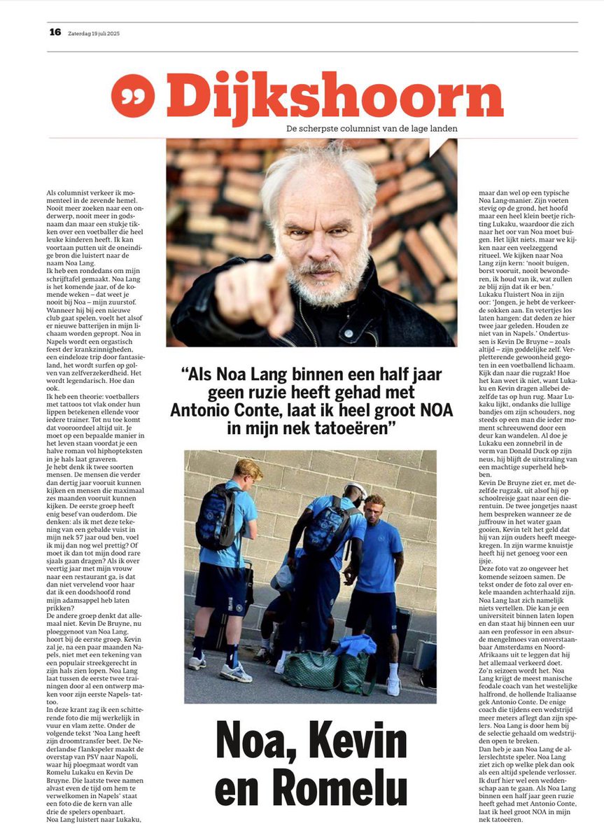 dijkshoorn's tweet photo. Column in Het Nieuwsblad. Gratis voor een keer. https://t.co/OqPgtw6Pbx