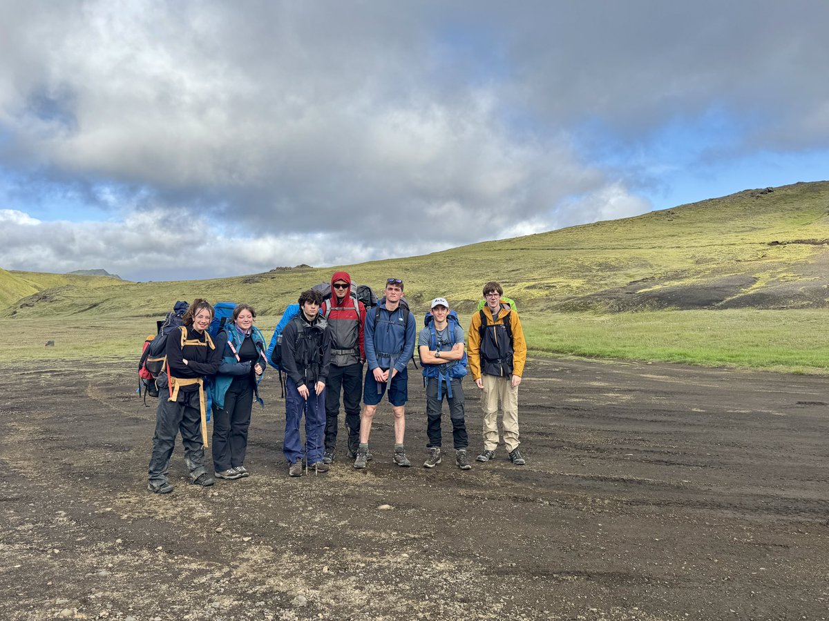 SimonCoombes's tweet photo. The teams are off on Day 3. From Hvanngil to Emstrur. The early mist had cleared and there are blue skies! For now... @dhsboys Gold DoE https://t.co/j99HDUnqrY