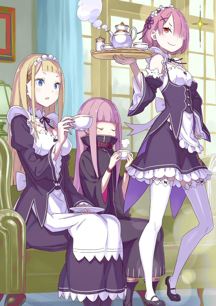 112oVic2's tweet image. Sylphy, Ryuzu &amp;amp; Ram
.
#リゼロ #rezero