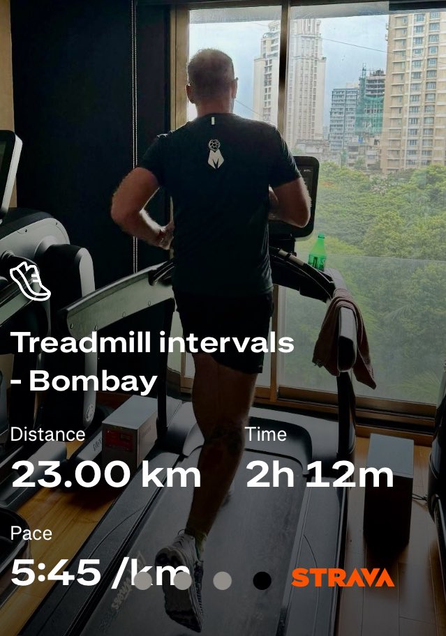 adilnargolwala's tweet image. 23kms Treadmill - Bombay