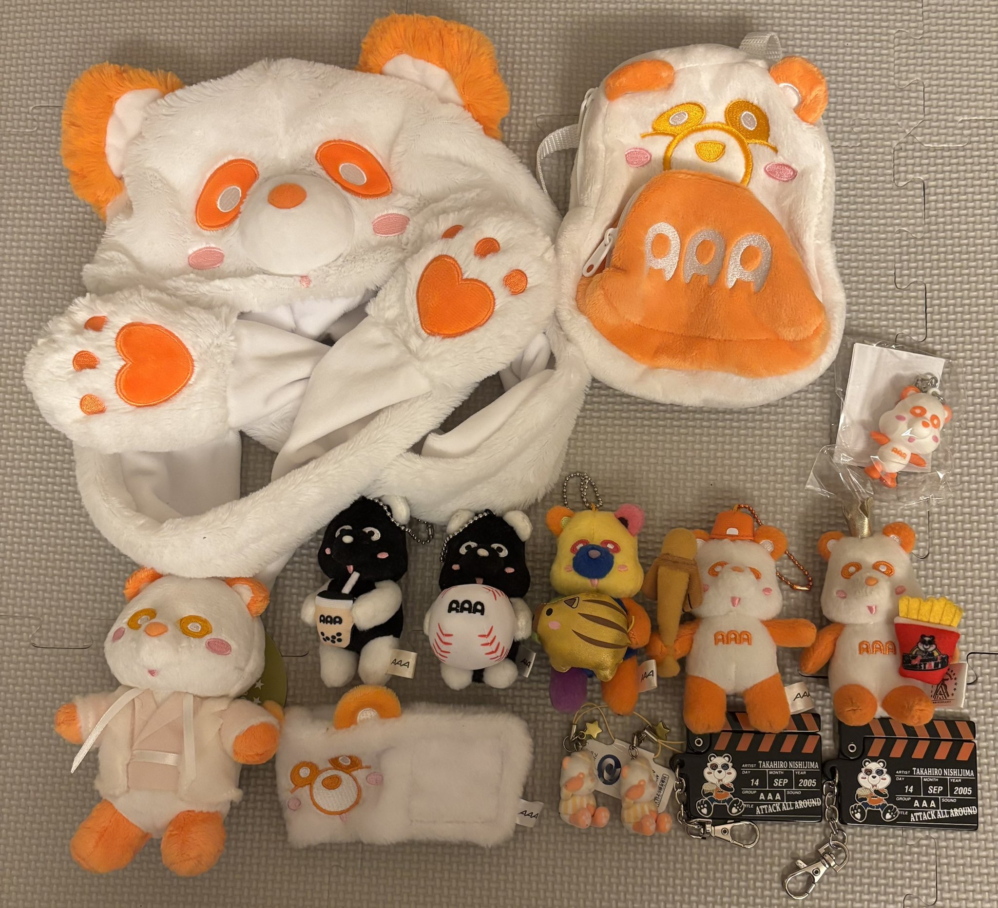 AAA グッズ オレンジ AAAえ〜パンダグッズ6点セット 西島隆弘 にっしー オレンジ