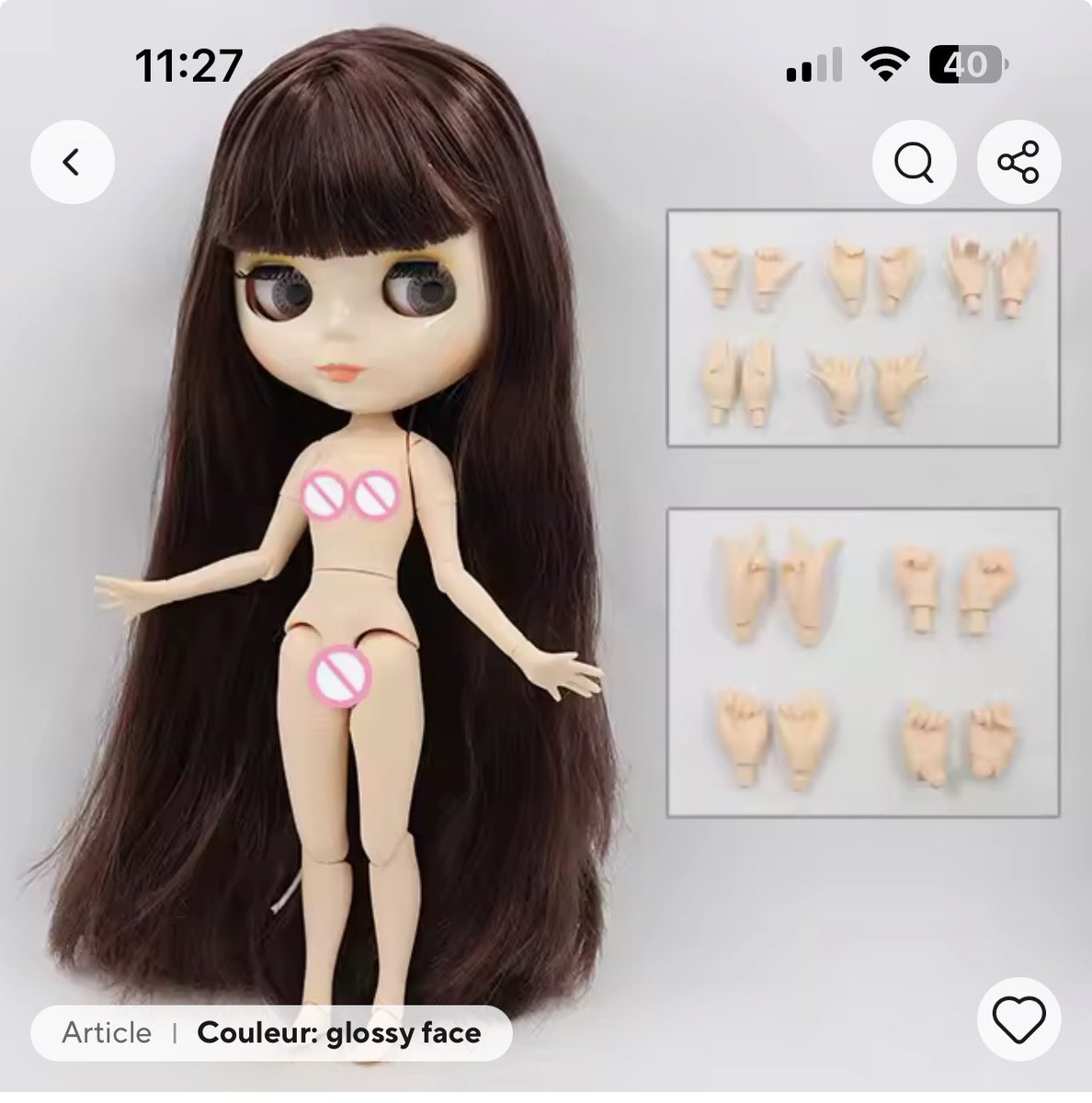 baemwe's tweet image. hello i turned this doll into a mini me heres a before after