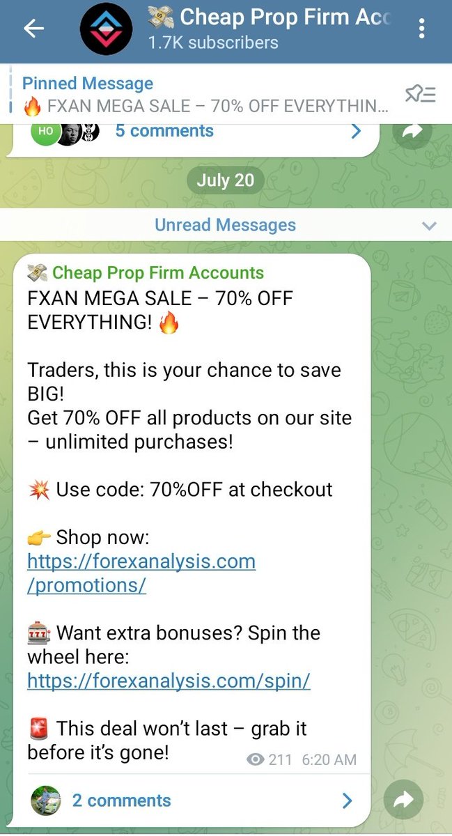 ijegbuMatthew's tweet image. @fxanalgo #freeprop 

Massive discount. Hop on guys.