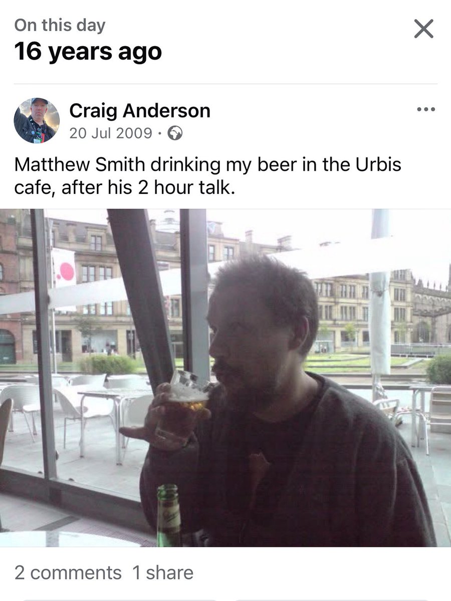 16 years ago today since I met Matthew Smith in Manchester, and bought him a beer. #ManicMiner #JetSetWilly