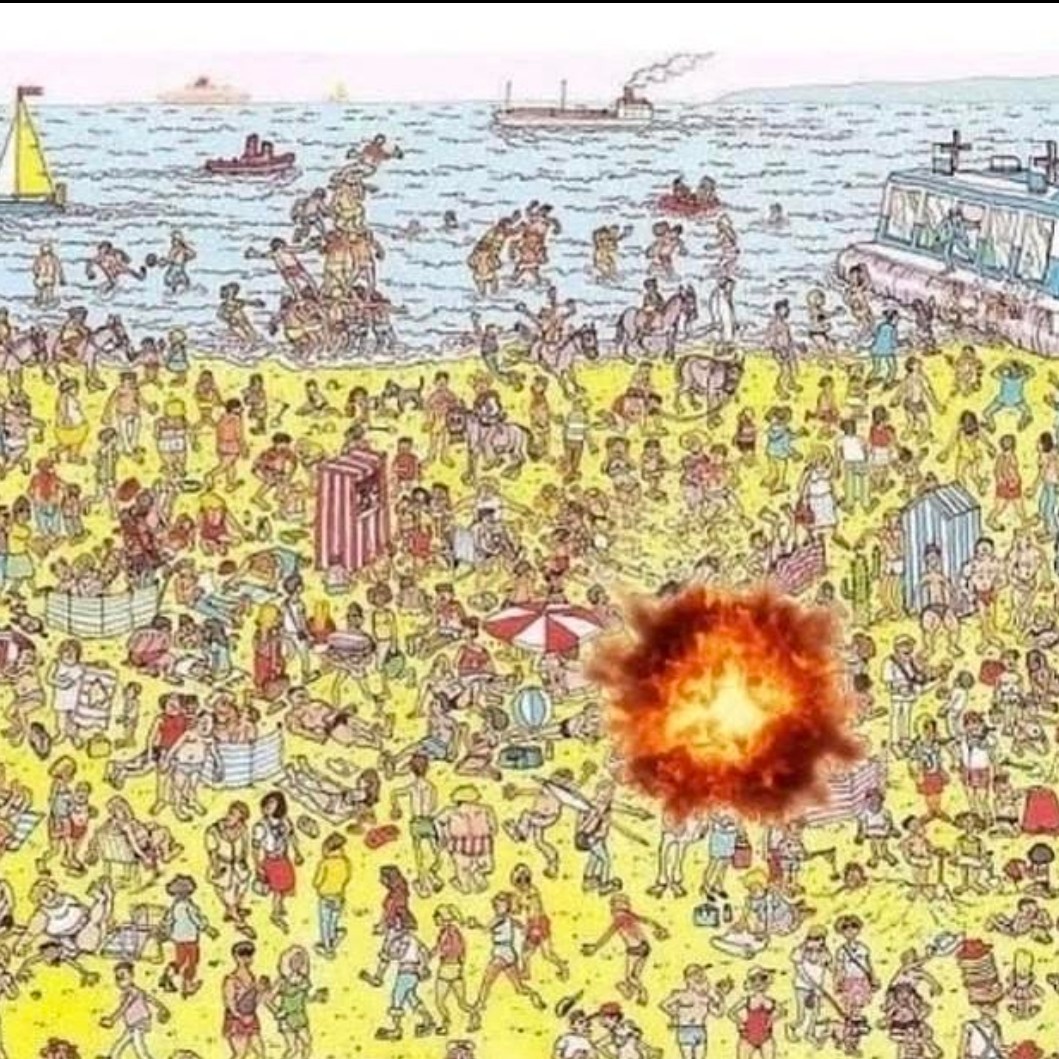 Notre grand jeu du jour:
Sauras-tu repérer le gentil réfugié gazaoui sur cette plage française ?
😂🤣