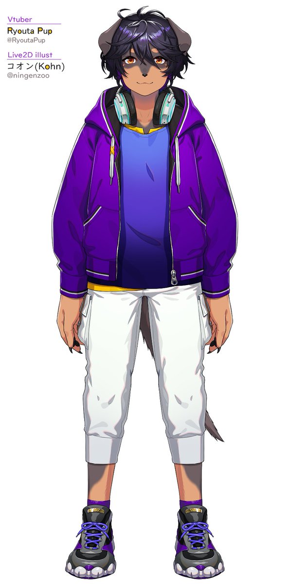 コオン (@ningenzoo) on Twitter photo Vtuber・Ryouta Pupさん(<a href="/RyoutaPup/">Ryouta Pup</a>)のキャラクターデザインとLIVE2D用立ち絵を作成しました!
I created the character design and Live2D model illustration for Vtuber Ryouta Pup (<a href="/RyoutaPup/">Ryouta Pup</a>)!
Model Rigging:Eli(fiverr.com/elisaine) Vtuber・Ryouta Pupさん(<a href="/RyoutaPup/">Ryouta Pup</a>)のキャラクターデザインとLIVE2D用立ち絵を作成しました!
I created the character design and Live2D model illustration for Vtuber Ryouta Pup (<a href="/RyoutaPup/">Ryouta Pup</a>)!
Model Rigging:Eli(fiverr.com/elisaine)