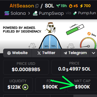 900 mc $Altseason 
CA for 10m: 12XvRbmvA3AY8La3brnQGcMR5HBp7Cn3Fxc5kKiQ86FY