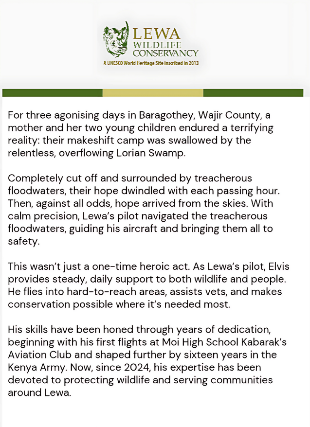 LewaConservancy's tweet image. Help us keep Elvis in the air, protecting what matters most. 

What’s more, your impact doubles: every dollar you give will be matched up to $40,000! Donate below and make twice the difference.

bit.ly/3TFv3m4

#Lewa #Wildlife #Aviation #Conservation #Community